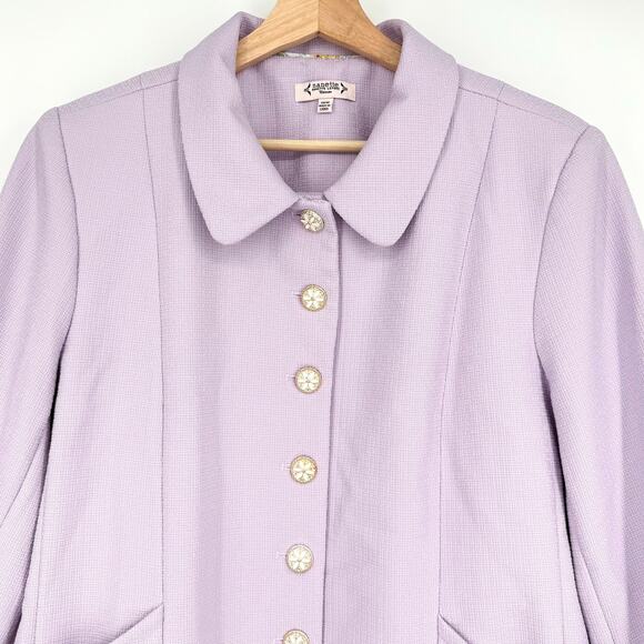 NWT Nanette Nanette Lepore Lavender Blazer Jacket 18W - Picture 2 of 10